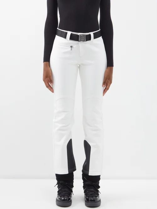 Madei Belted Softshell Ski Trousers - Womens - White