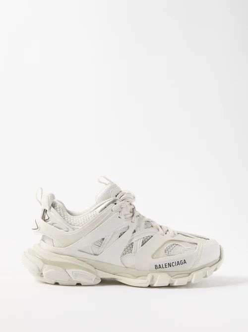 Track Panelled Trainers - Womens - White