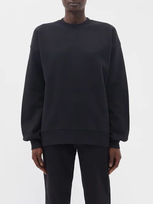Recycled Yarn Classic Sweatshirt - Womens - Black