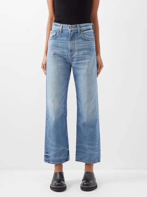 Plein High-rise Wide-leg Jeans - Womens - Denim Multi