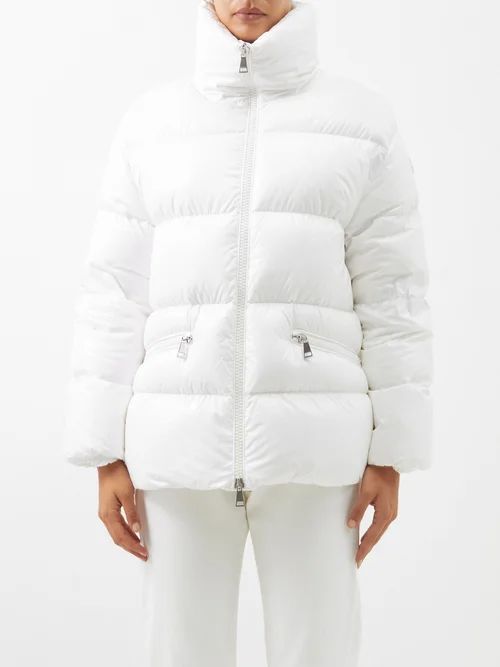 Genos High-neck Laqué Quilted Down Jacket - Womens - White