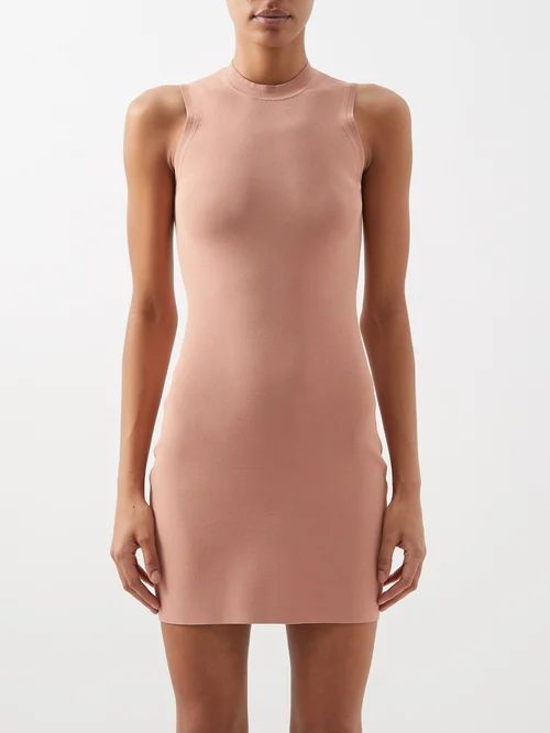 Vb Body Compact-jersey Mini Dress - Womens - Nude