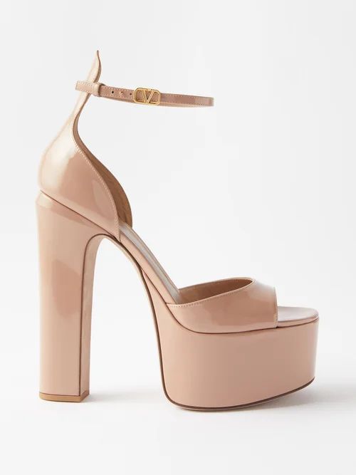 Tan-go 155 Patent-leather Platform Sandals - Womens - Pink