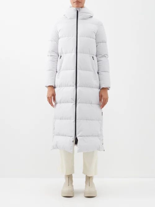 Laminar Hooded Down Coat - Womens - Off White