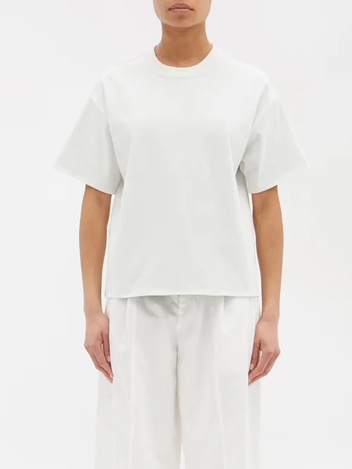 Sunrise Cotton-jersey T-shirt - Womens - Green White