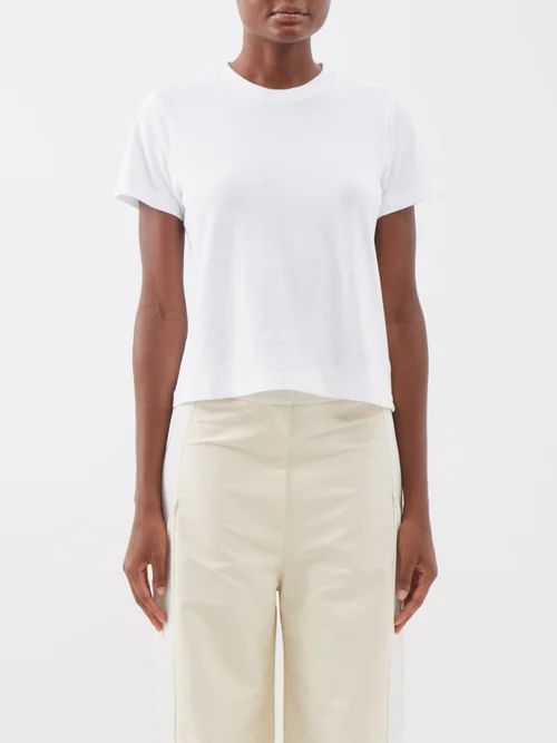 Emmylou Cotton-jersey T-shirt - Womens - White