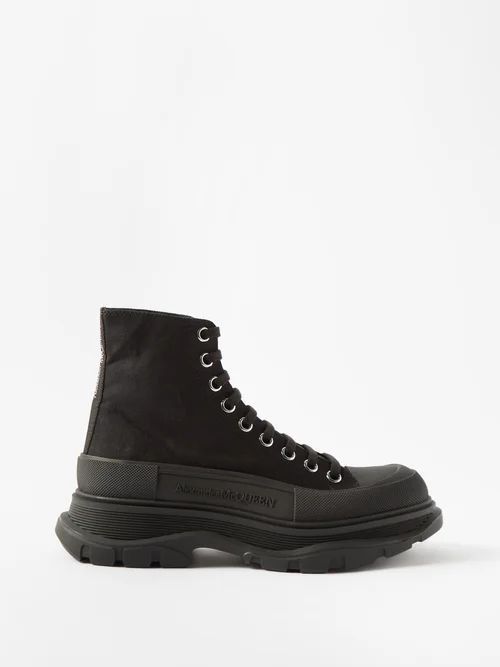 Tread Slick Chunky-sole High-top Boots - Womens - Black