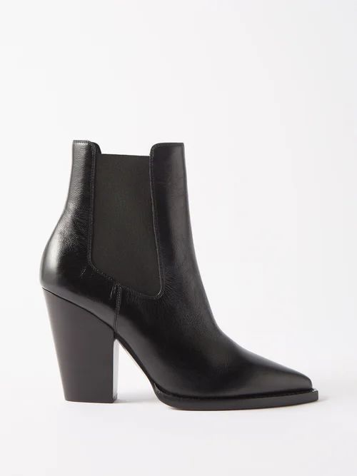 Theo 95 Leather Ankle Boots - Womens - Black