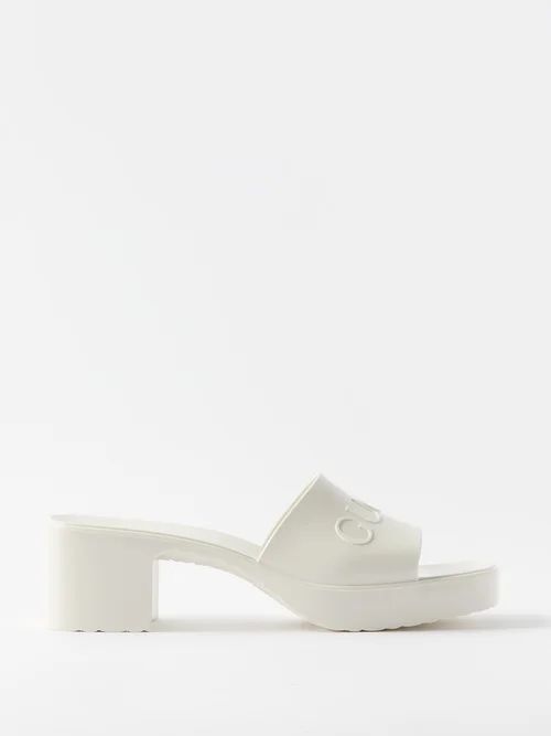 Logo-embossed Sandals - Womens - White