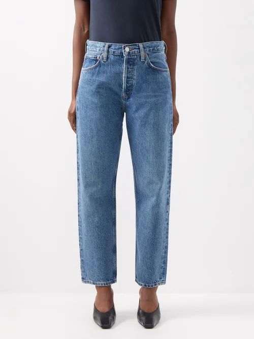 Wyman Low-rise Straight-leg Organic Denim Jeans - Womens - Mid Denim