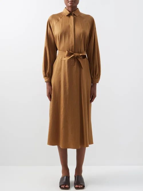 Lece Shirt Dress - Womens - Brown