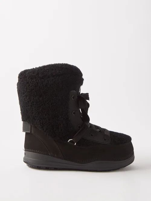 La Plagne 1 Shearling Snow Boots - Womens - Black