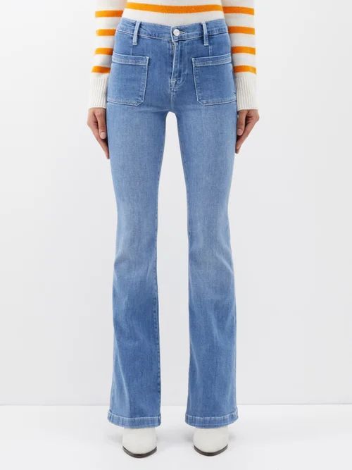 Le Bardot Flared Jeans - Womens - Light Denim