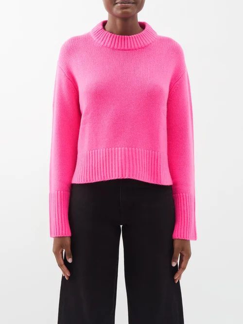 Sony Cashmere Sweater - Womens - Neon Pink