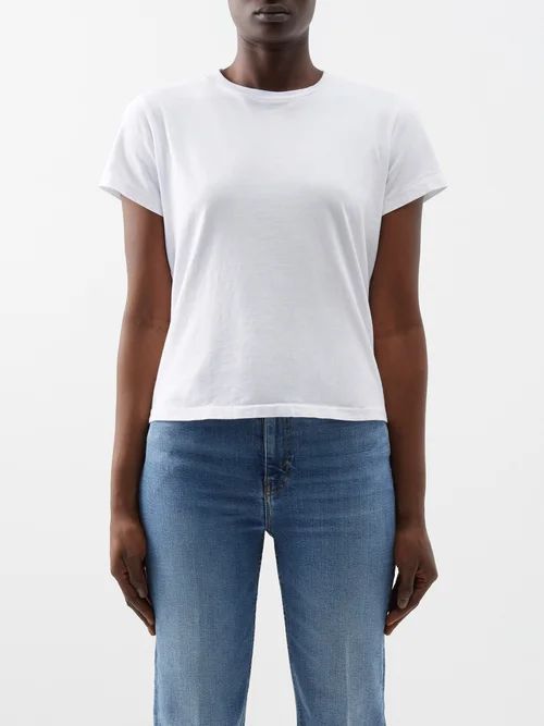 Heritage Cotton-jersey T-shirt - Womens - Optical White