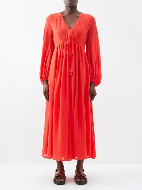 Deodara Dress - Womens - Red