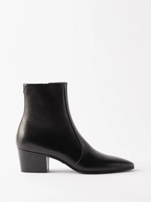 Vassili 60 Leather Ankle Boots - Womens - Black