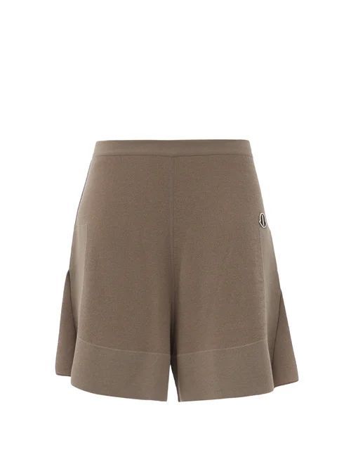 Sisy High-rise Knitted Shorts - Womens - Brown