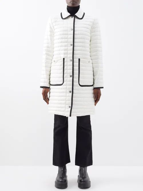 Nettes Quilted-shell Coat - Womens - White