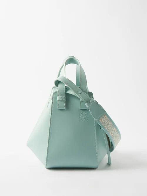 Hammock Leather Handbag - Womens - Light Blue