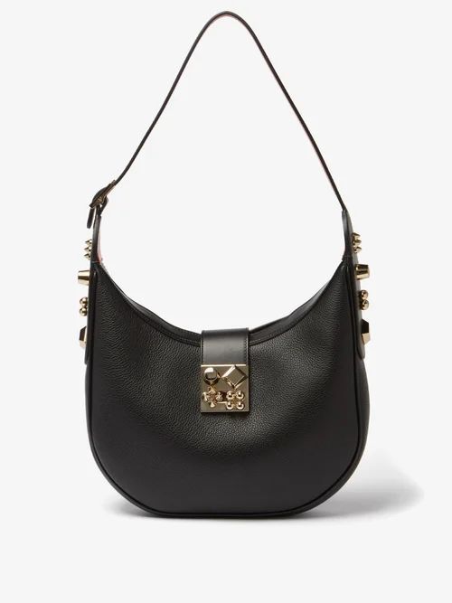 Carasky Small Studded Leather Shoulder Bag - Womens - Black