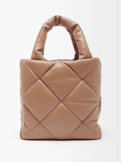 Rosanne Quilted Faux-leather Tote Bag - Womens - Tan