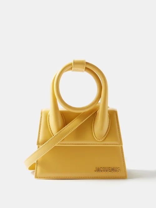 Chiquito Noeud Leather Handbag - Womens - Yellow
