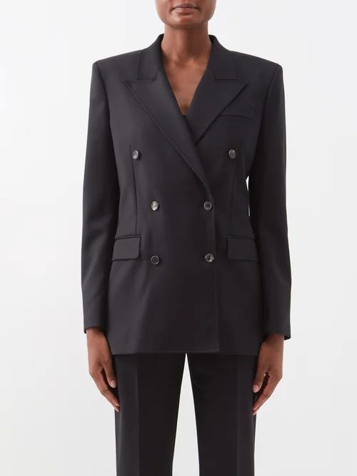 Layne Wool-blend Suit Jacket - Womens - Black