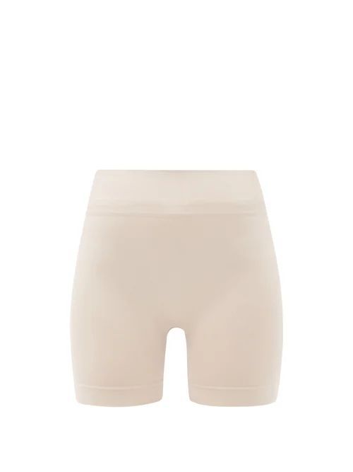 Prism² - Composed High-rise Stretch-jersey Cycling Shorts - Womens - Beige