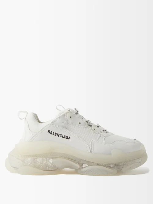 Triple S Clear-sole Trainers - Womens - White