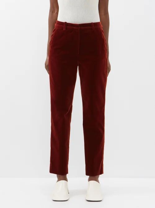 Rold Trousers - Womens - Dark Red