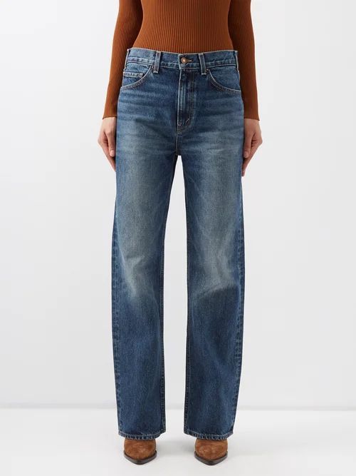 Mitchell Wide-leg Jeans - Womens - Blue