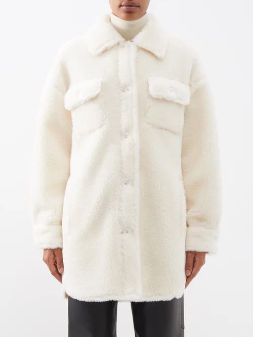 Sabi Faux-shearling Jacket - Womens - White