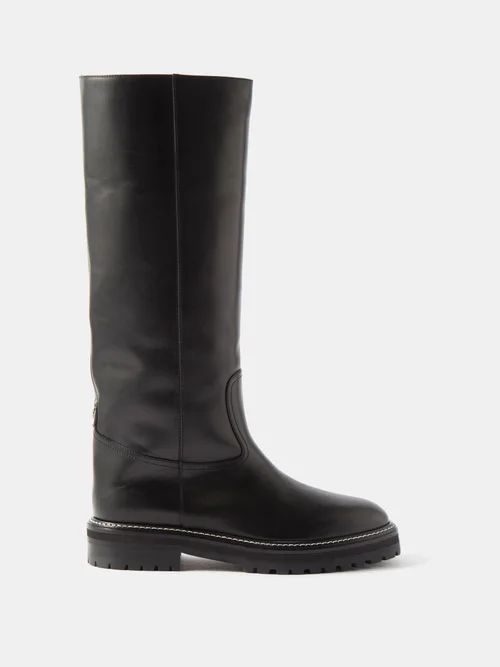 Yomi Leather Knee-high Boots - Womens - Black