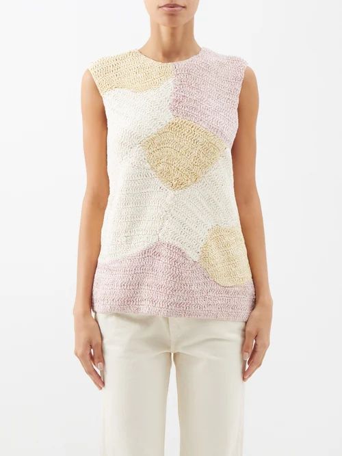 Coralium Crocheted Sleeveless Top - Womens - Multi