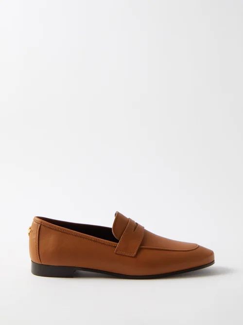 Flâneur Leather Loafers - Womens - Camel