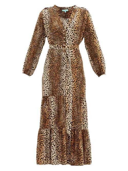 Sonja Cheetah-print Poplin Dress - Womens - Animal