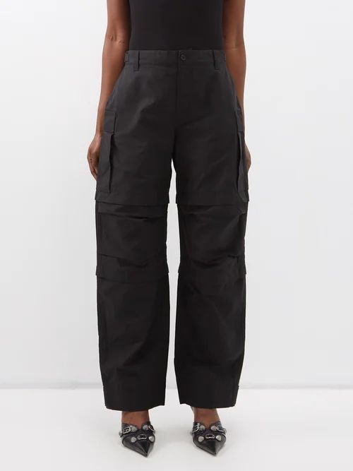 Wardrobe. nyc - Cotton-ripstop Cargo Trousers - Womens - Black