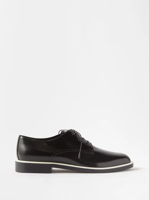 Jules Patent-leather Derby Shoes - Womens - Black