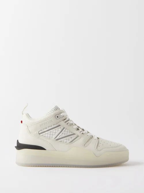 Pivot Leather High-top Trainers - Womens - White