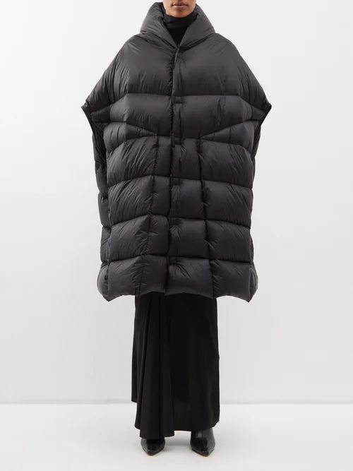 Geth Quilted Down Sleeveless Coat - Womens - Black