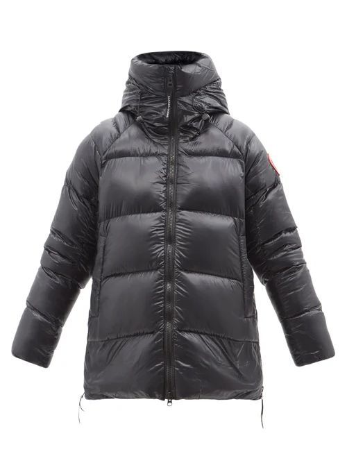 Cypress Hooded Recycled-shell Down Jacket - Womens - Black