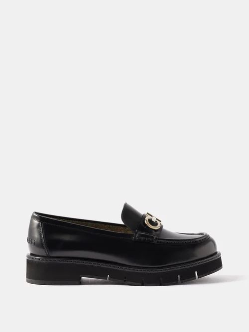 Ofelia Leather Loafers - Womens - Black