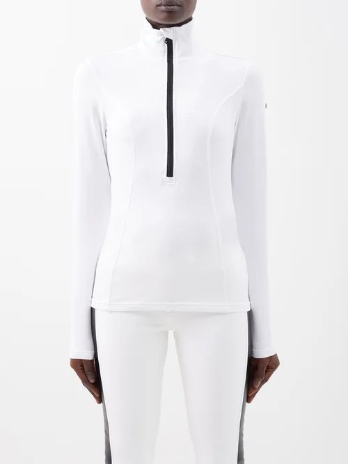 Serena Half-zip Thermal Base-layer Top - Womens - White
