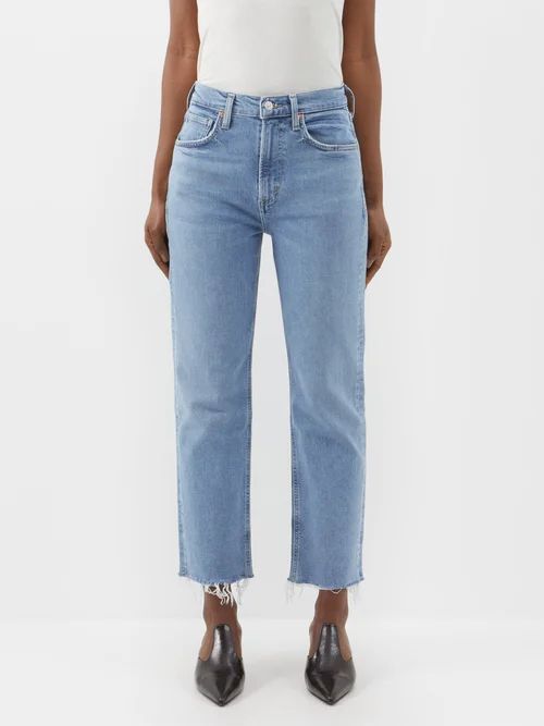 Daphne High-rise Cropped Straight-leg Jeans - Womens - Blue