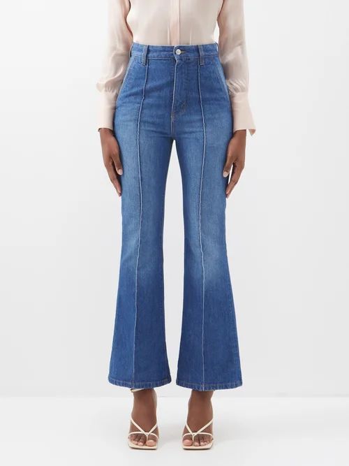 Brigitte Centre-seam Jeans - Womens - Indigo