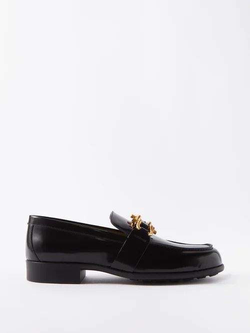 Monsieur Leather Loafers - Womens - Black