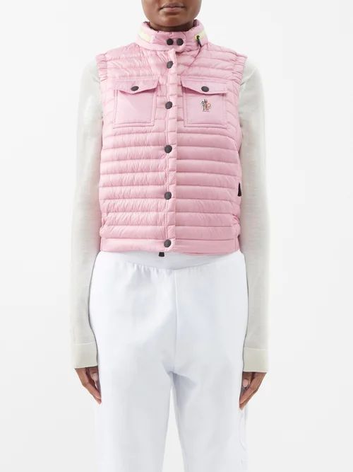Gumiane Padded Down Gilet - Womens - Light Pink