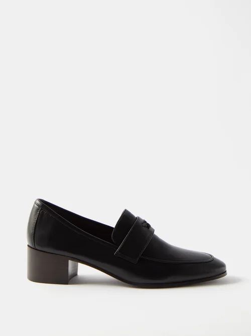 Flâneur 35 Leather Loafers - Womens - Black