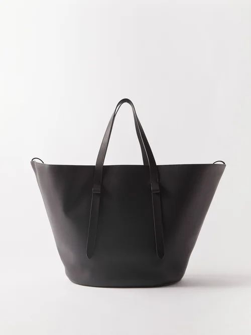 Jasper Leather Tote Bag - Womens - Black